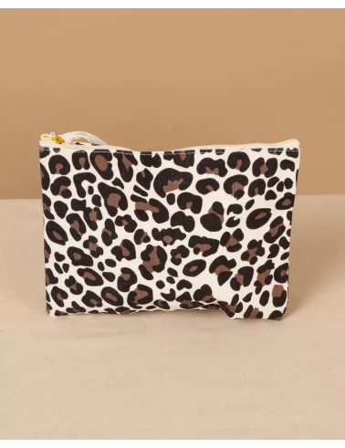 Pochette imprimé léopard