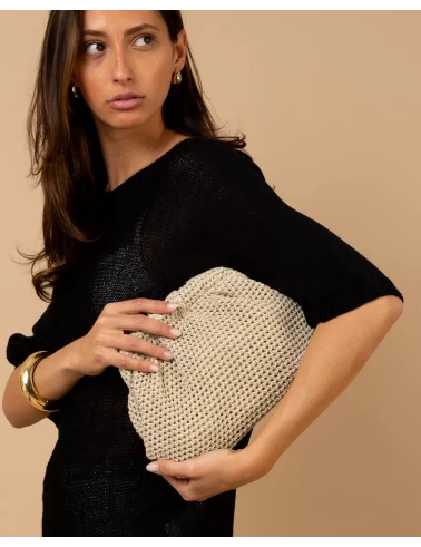 Top oversize maille