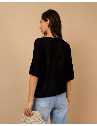 Top oversize maille