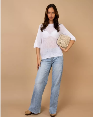 Top oversize maille