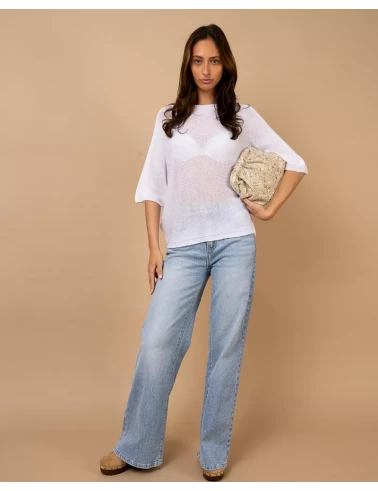Top oversize maille