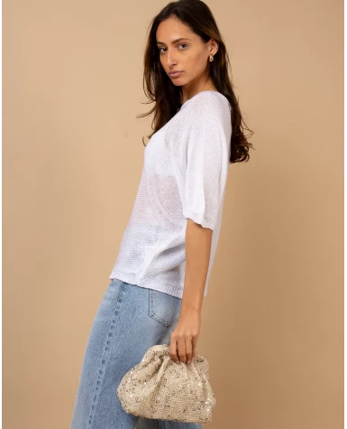 Top oversize maille