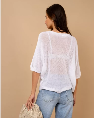 Top oversize maille