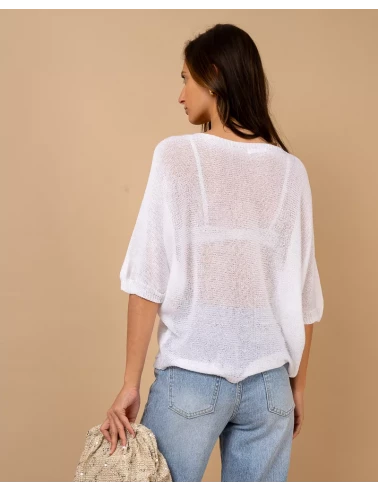Top oversize maille