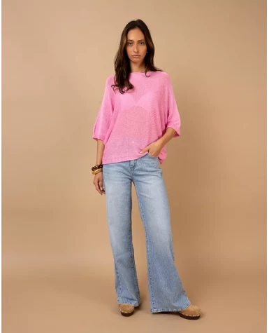 Top oversize maille
