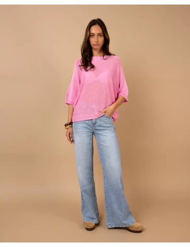Top oversize maille