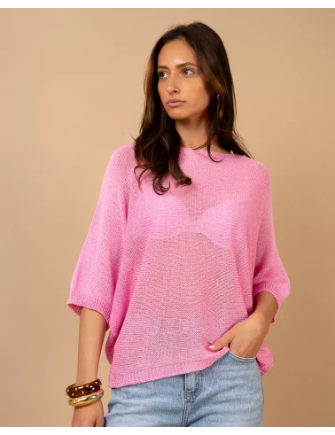 Top oversize maille
