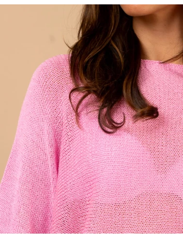 Top oversize maille