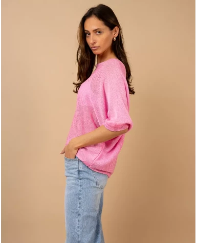 Top oversize maille