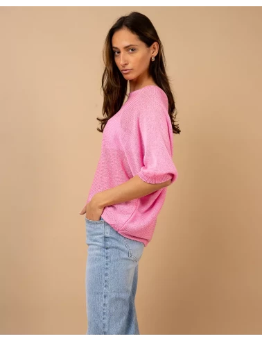 Top oversize maille
