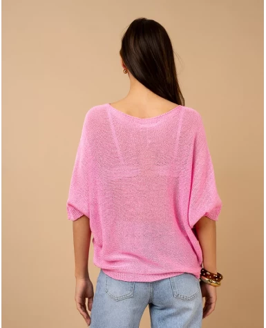 Top oversize maille