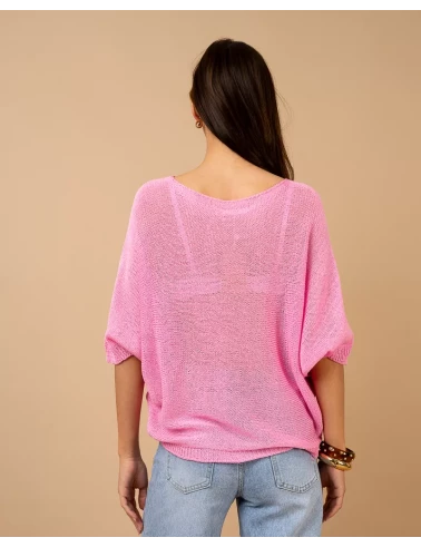 Top oversize maille