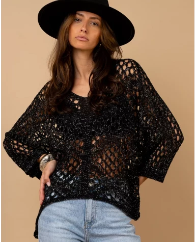 Top maille ajouré