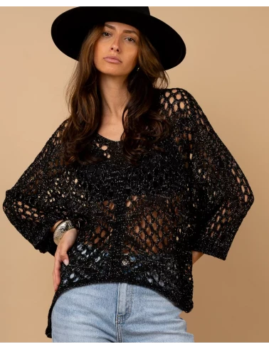 Top maille ajouré