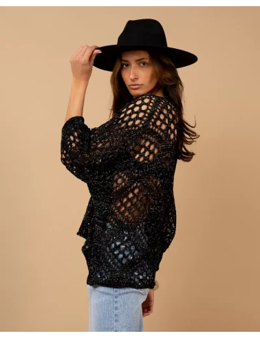 Top maille ajouré