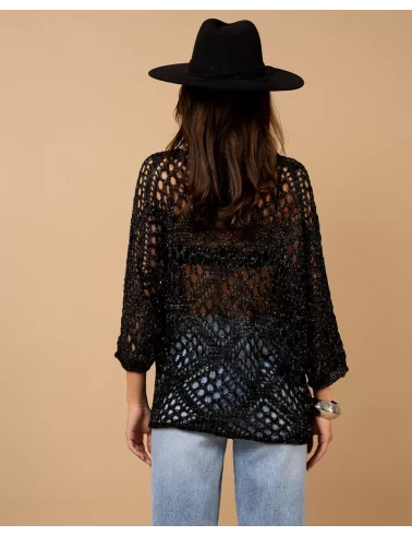 Top maille ajouré