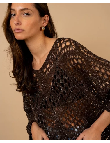 Top maille ajouré