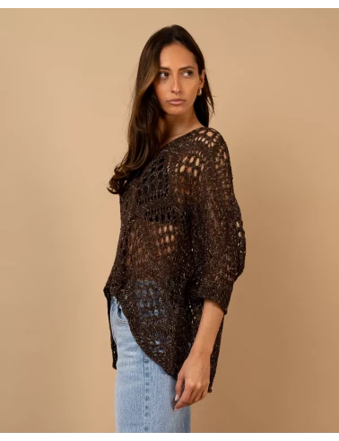 Top maille ajouré
