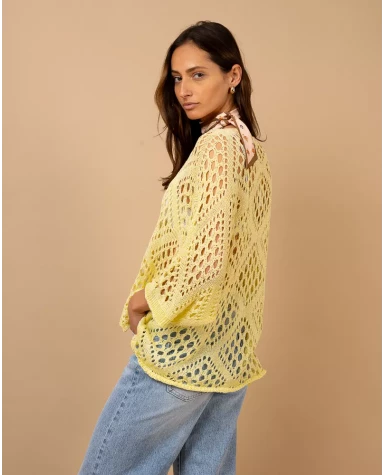 Top maille ajouré