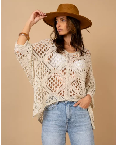 Top maille ajouré Top maille ajouré