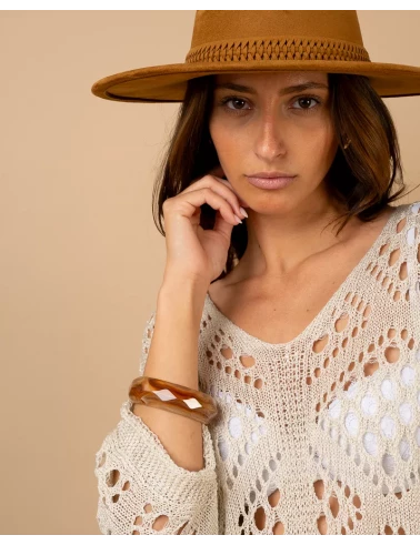 Top maille ajouré