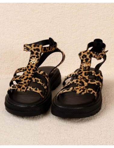 Sandales léopard