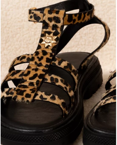 Sandales léopard