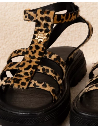 Sandales léopard