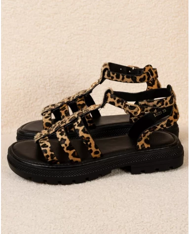 Sandales léopard