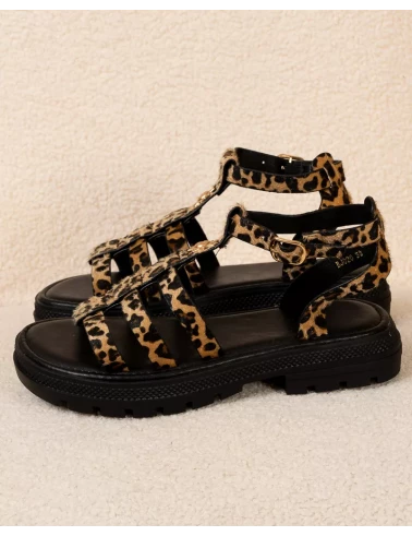 Sandales léopard