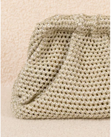 Sac pochette lurex