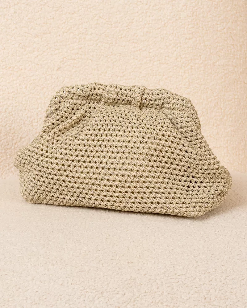 Sac pochette lurex
