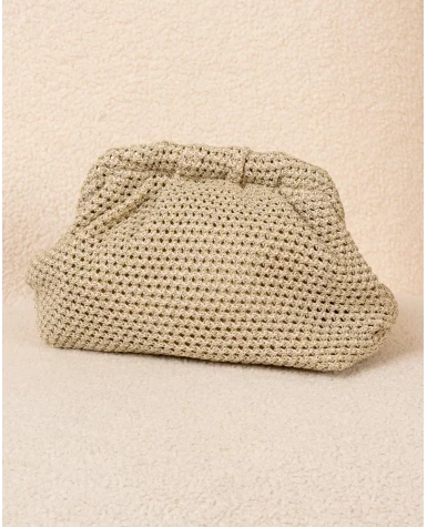 Sac pochette lurex