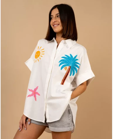 Chemise Palmiers
