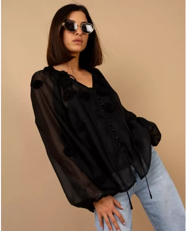 Blouse fleurs fluide