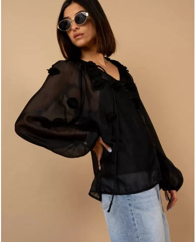Blouse fleurs fluide