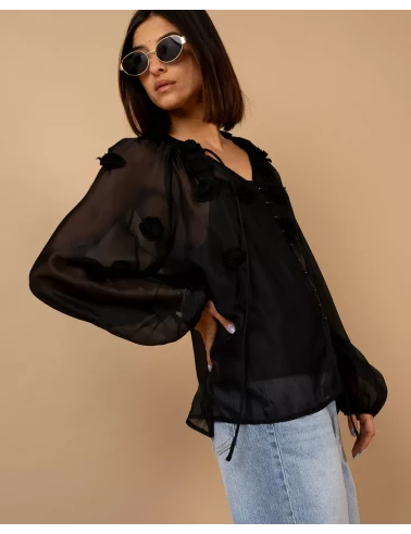 Blouse fleurs fluide