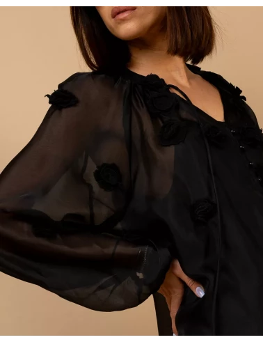 Blouse fleurs fluide