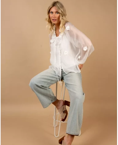 Blouse fleurs fluide