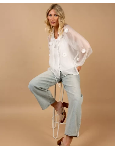 Blouse fleurs fluide