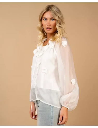 Blouse fleurs fluide