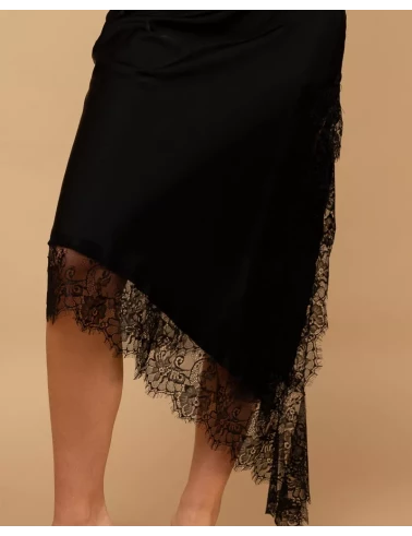 Jupe asymétrique dentelle