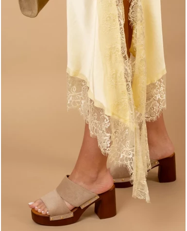 Jupe asymétrique dentelle