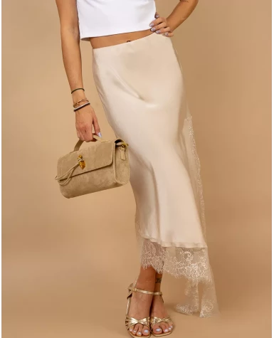 Jupe asymétrique dentelle