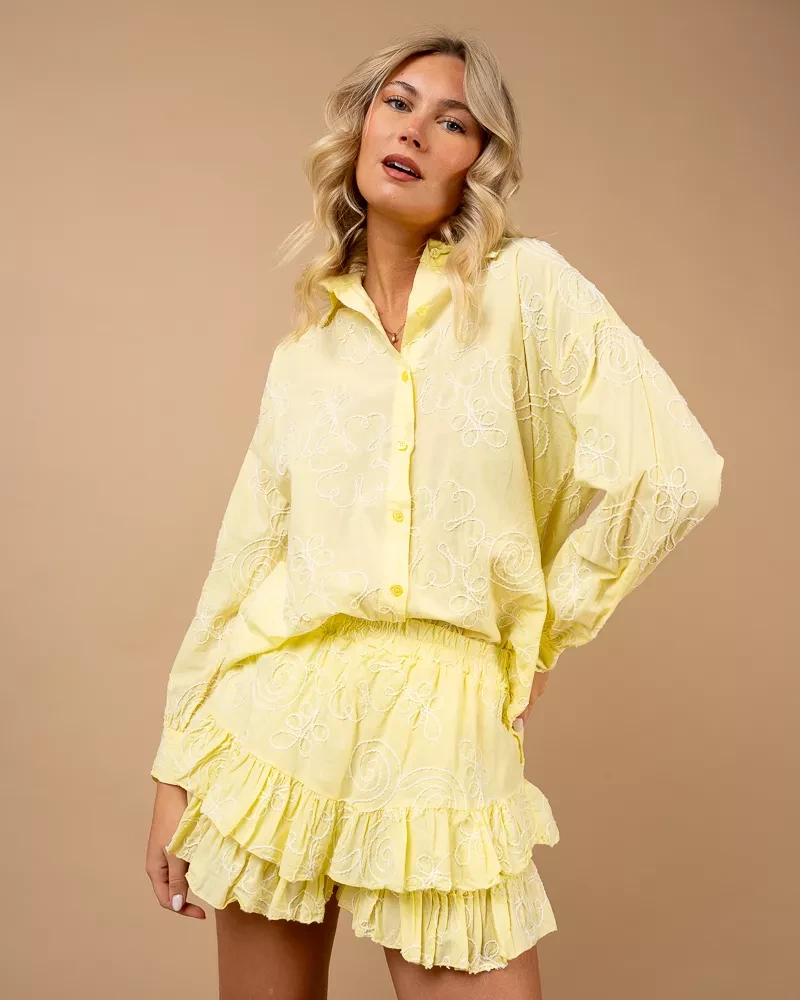 Chemise brodée