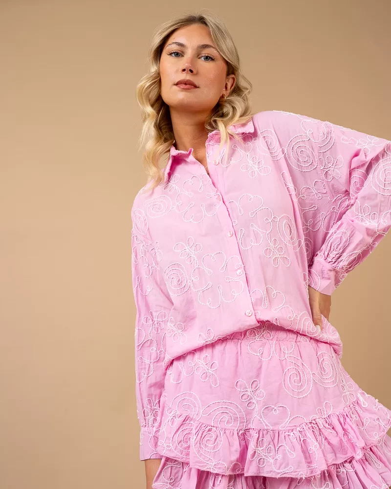 Chemise brodée