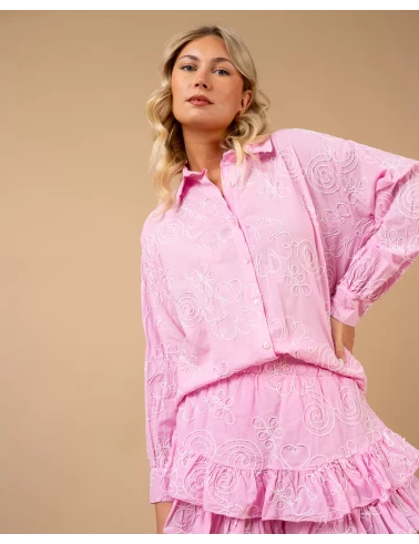 Chemise brodée