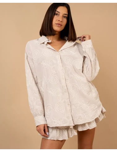 Chemise brodée