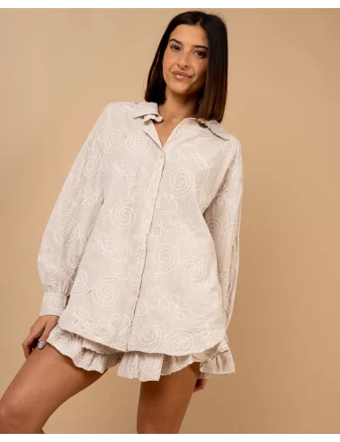 Chemise brodée