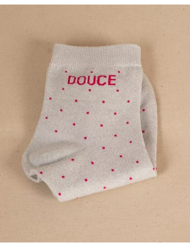 Chaussettes pois message